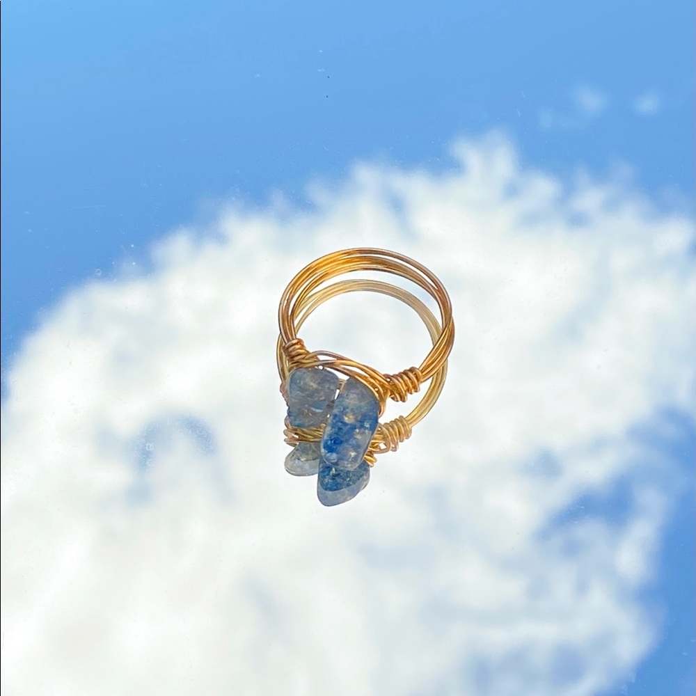 Handmade Wire Wrapped Crystal Ring 🪴